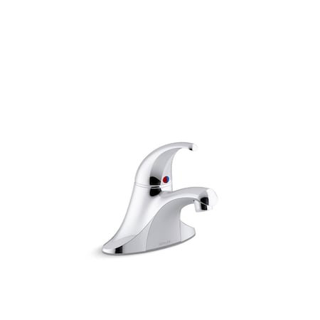 Kohler Coralais Single-Handle Centerset Lavatory Faucet, 0.35 Gpm In Polished Chrome 15198-4ATA-CP
